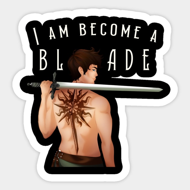 I Am Become A Blade - Malyen "Mal" Oretsev Sticker by Nerisae